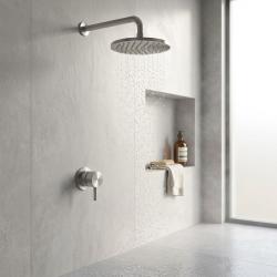 Aquanello Eterna RVS Inbyggd Duschset Blandningsventil med 20 cm Regndusch ET-S-SET7-1-02